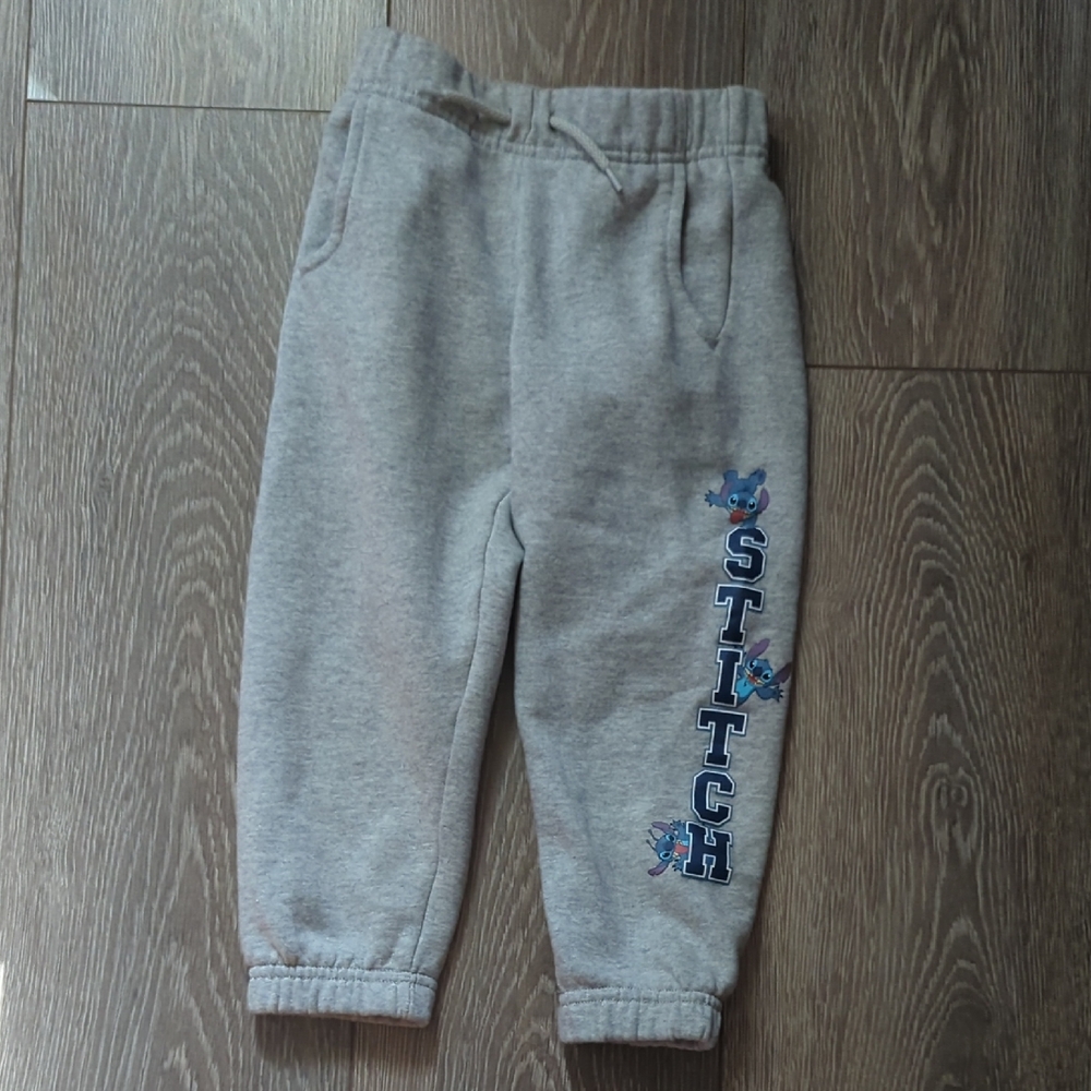Kids Disney Parks Stitch Sweatpants Gray Size 4